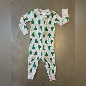 Hanna Andersson Gray and Green Tree Zippy